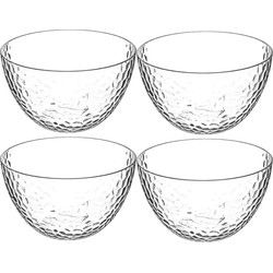 Secret de Gourmet Kommetjes/Schaaltjes - 10x - kunststof - 14 cm - Saladeschalen