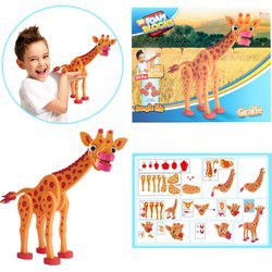 Toi-Toys 3D Puzzel Giraffe Junior 31,5 Cm Foam Oranje 104-delig