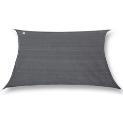 hanSe® Schaduwdoek Rechthoek Waterafstotend 2,5x4 m Zonnedoek Grijs
