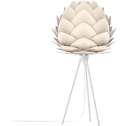 Aluvia Mini tafellamp pearl white - met tripod wit - Ø 40 cm