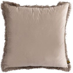 PTMD Nous Sierkussen - 60x3x60 cm - Fluweel - Beige