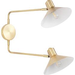 Beliani KADASSA - Muurlamp-Goud-Staal
