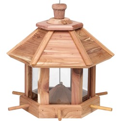 Vogelhuisje/vogelvoedersilo 26 cm - Vogelvoederhuisjes