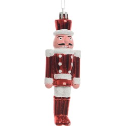 1x Kerstboomversiering notenkraker pop/soldaat ornamenten 12,5 cm - Kersthangers