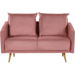 MAURA  - Tweezitsbank - Roze - Fluweel
