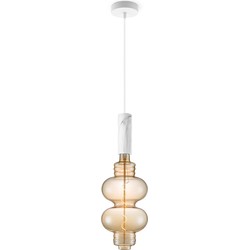 Home sweet home hanglamp Saga marmer Diabolo - amber