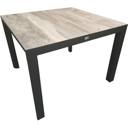 Santos dinning tafel 100x100cm antraciet - Driesprong Collection