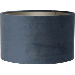 Light & Living - Lampenkap VELOURS - Ø40x30cm - Blauw