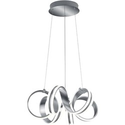 Moderne Hanglamp  Carrera - Metaal - Zilver