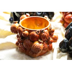 PTMD Bloempot Bauer - 24x24x17 cm - Keramiek - Oranje