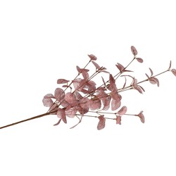 DK Design Kunstbloem Eucalyptus tak Silk - 72 cm - oudroze - Kunstbloemen