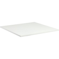 Kave Home - Tiaret tafelblad in melamine met een witte afwerking, 70 x 70 cm