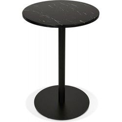 Kleine ronde bistrotafel TOMY 60x60x766 cm Zwart