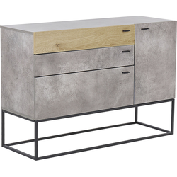 Beliani ARIETTA - Sideboard-Grijs-Vezelplaat