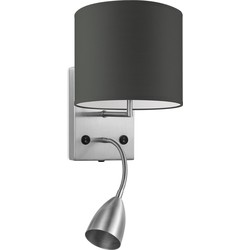 wandlamp read bling Ø 20 cm - antraciet