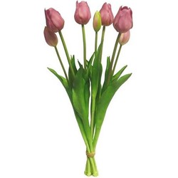 Bosje Tulpen Tulp Duchesse Classic mauve kunstbloem