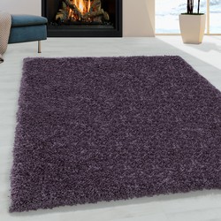 Tapijtenloods Monaco Soft Shaggy Hoogpolig Vloerkleed Lila / Paars- 300x400 CM