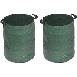 2x stuks groene tuinafval zakken 120 liter - Tuinafvalzak