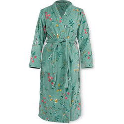 Pip Studio Badjas Les Fleurs Groen-Maat: XL