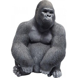 Kare Decofiguur Monkey Gorilla Side Medium Black