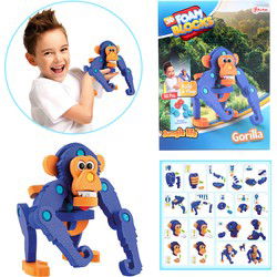 Toi-toys Knutselpuzzel Aap Junior 25,8 Cm Blauw 59-delig