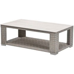 Tennessee lounge tafel - 140x80 cm-vintage willow-light teak vironwood