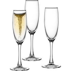 Uniglass Champagneglazen Elixir - 6x stuks - prosecco - cava glazen - 190 ml - Champagneglazen
