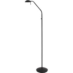 Mexlite vloerlamp Biron - zwart - metaal - 7501ZW