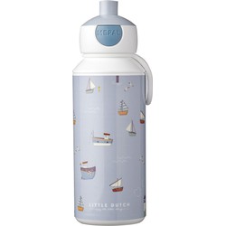 Drinkfles pop-up Campus 400 ml Little Dutch Sailors bay