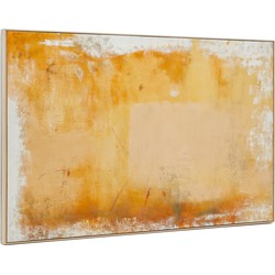 Kave Home - Abstract schilderij Selnar geel 200 x 120 cm