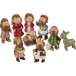 Christmas Decoration kerst beeldjes 8 cm -voor kinderen/kinderkamer - Kerststallen