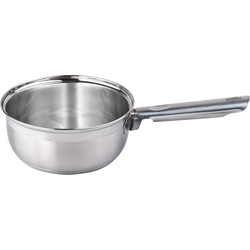 Steelpan/sauspan/juspan zilver 1,4 liter 16 cm van RVS - Steelpannen