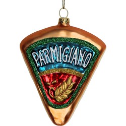 Ornament kerstbal Parmigiano Glas Multi 12.1 cm