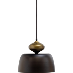 WOOOD Linne Hanglamp - Metaal - Zwart - 34x31x31