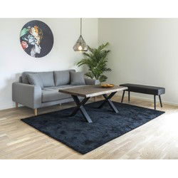 Salontafel 120cm - Smoked Eikenhout - Rechthoekig - Tafel Toulon