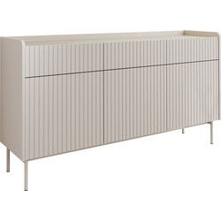 Meubella - Dressoir Livako - Beige - 153 cm