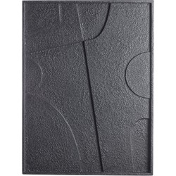 Light&living A - Wandornament 80x8x60 cm COLINO hout mat zwart