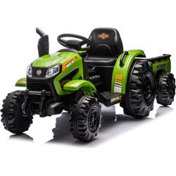 Elektrische tractor met aanhangwagen, 12 volt, muziekmodule, bluetooth.