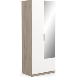 Kast met 2 deuren en spiegel Ghost - L79,4 cm