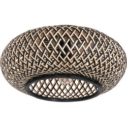 Anne Lighting - plafonniere - Maze - naturel - bamboe metaal - Ø 40cm - E27 - 3129BE