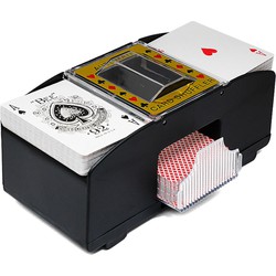 Decopatent® Automatische kaartenschudmachine voor speelkaarten - Kaartenschudder op batterijen - Poker - Blackjack - Card Shuffer