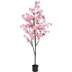 Greenmoods Kersenbloesem - Prunus serrulata - Kunstplant - 1 Stuk - 180cm - Roze