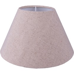 Clayre & Eef Lampenkap  Ø 23x15 cm Beige Katoen Stoffen Lampenkap