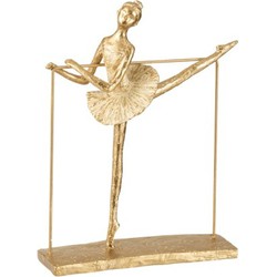  J-Line Decoratie Figuur Ballerina Dansend Met Been Opzij - Goud