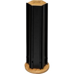 5Five Koffie cup/capsule houder - hout/metaal - zwart - 60 cups - Koffiecuphouders
