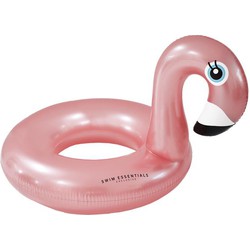 Opblaasbare Flamingo Zwemband Rosé Goud Groot 105 cm