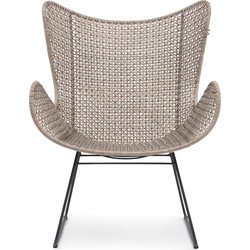 Riviera Maison Portofino Outdoor Butterfly Chair, graphite