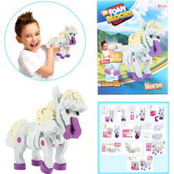 Toi-Toys 3D Puzzel Constuksructiefoam Paard Diy Set S