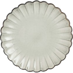 Mica Decorations Corfu Dinerbord - H3 x Ø27 cm - Keramiek - Grijs