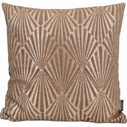 Art Deco Gold/Brown | 45 x 45 cm | Kussenhoes | Polyester